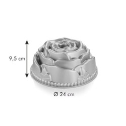 Forma na babkę wysoka DELÍCIA ø 24 cm róża - Tescoma