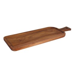 Taca drewniana prostokątna z rączką 507x180mm - Fine Dine