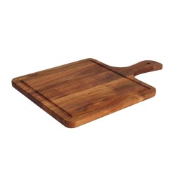 Taca drewniana kwadratowa z rączką - Fine Dine